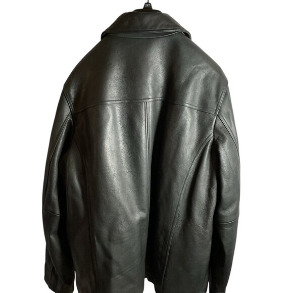 NWT $700 Mens Wilsons Leather Black Jacket 2XLT 3M Thinsulate Insulation - Picture 4 of 6